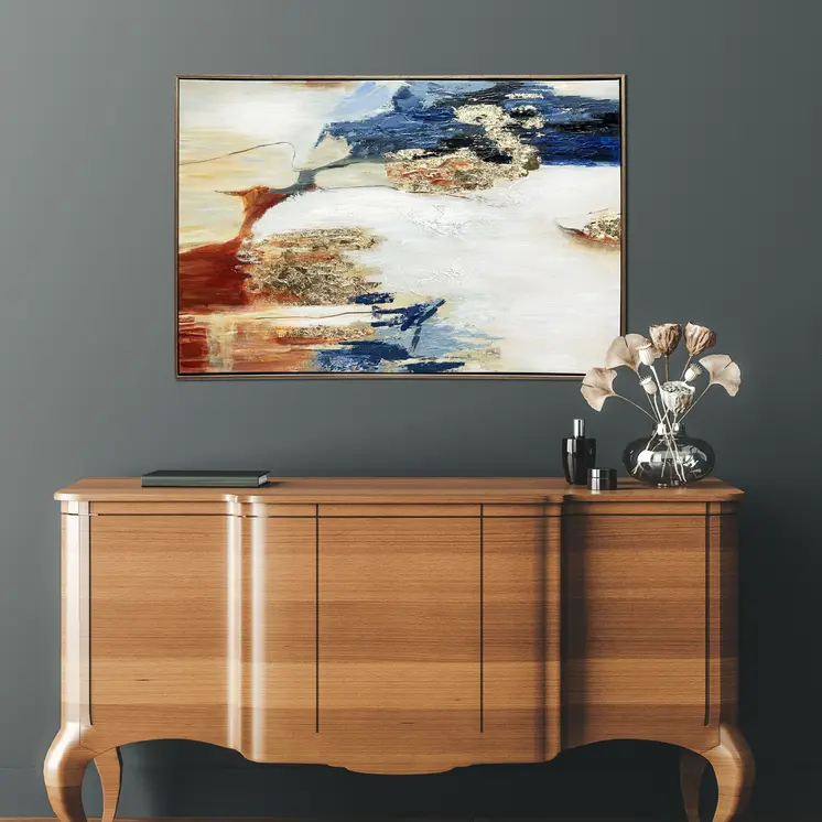 Sienna Twilight Gold Floater Frame Wall Art