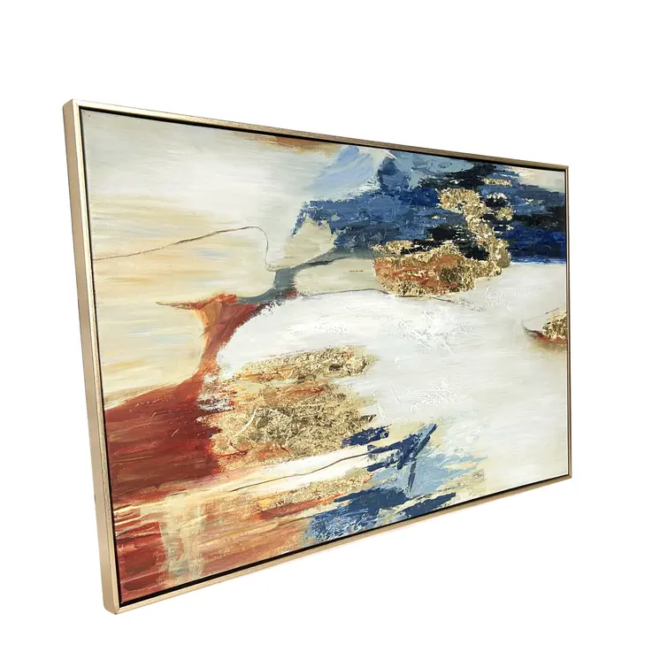 Sienna Twilight Gold Floater Frame Wall Art