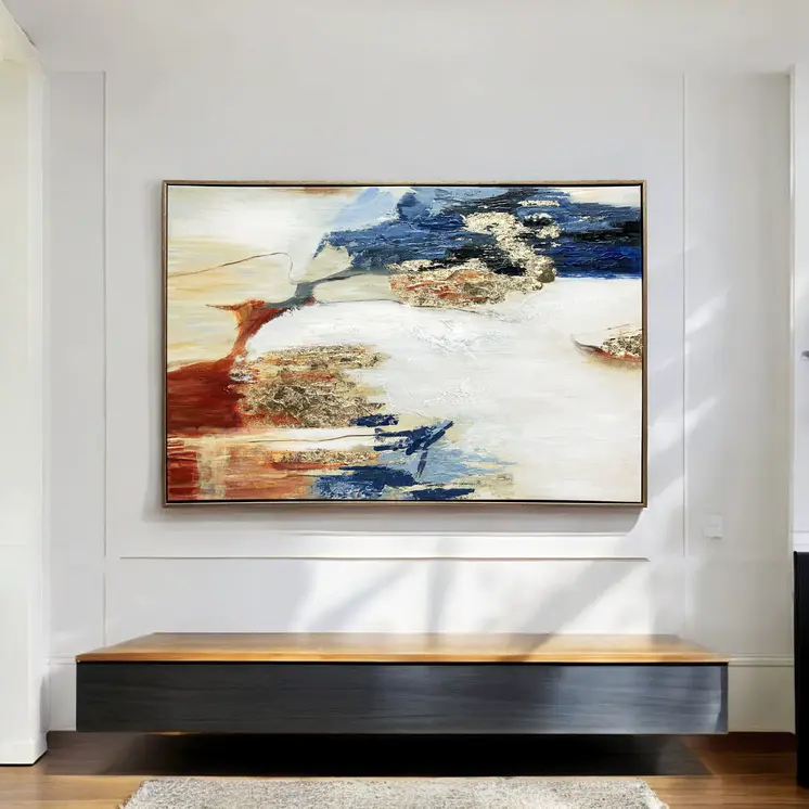 Sienna Twilight Gold Floater Frame Wall Art