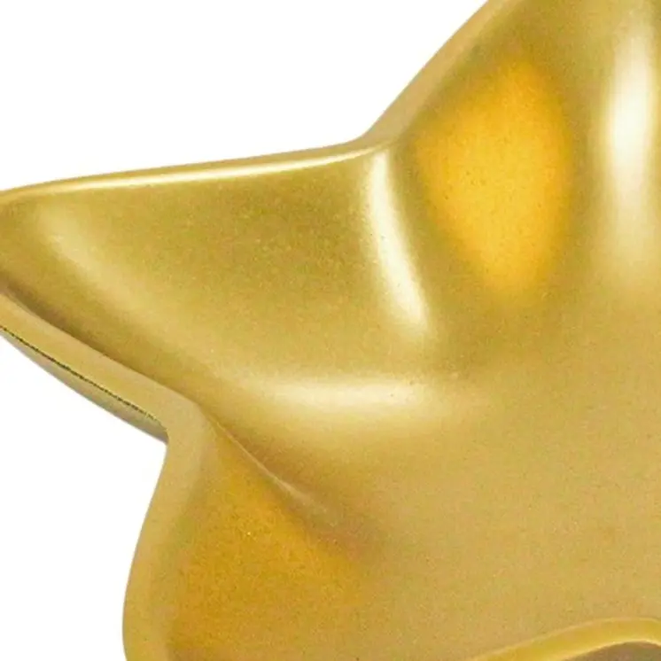 6" Gold Aluminum Handmade Star Trinket Tray