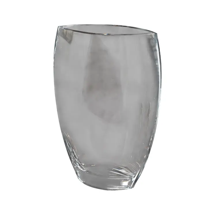 13" Clear Lead Free Crystal Table Vase