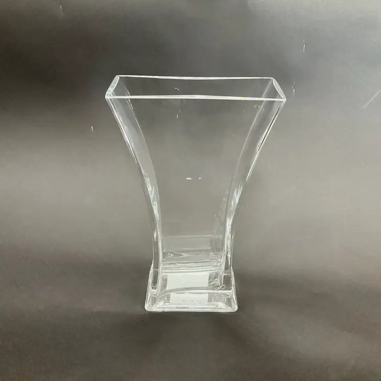 11" Clear Trumpet Lead Free Crystal Table Vase