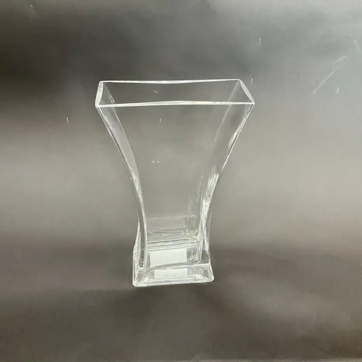 11" Clear Trumpet Lead Free Crystal Table Vase