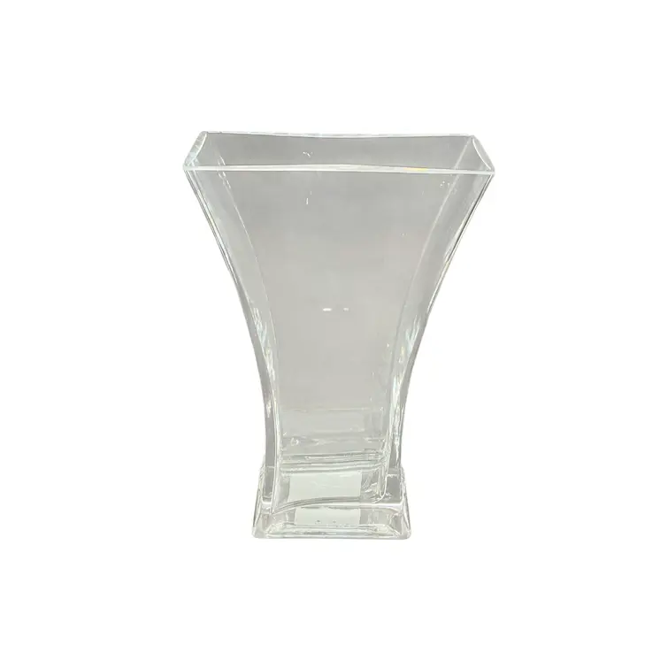 11" Clear Trumpet Lead Free Crystal Table Vase