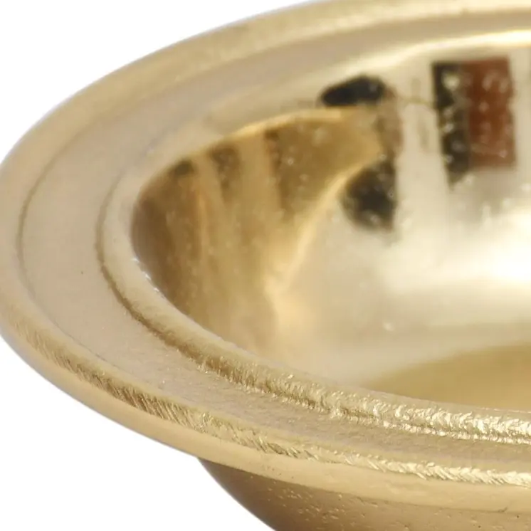 5" Gold Aluminum Round Candy or Nut Bowl