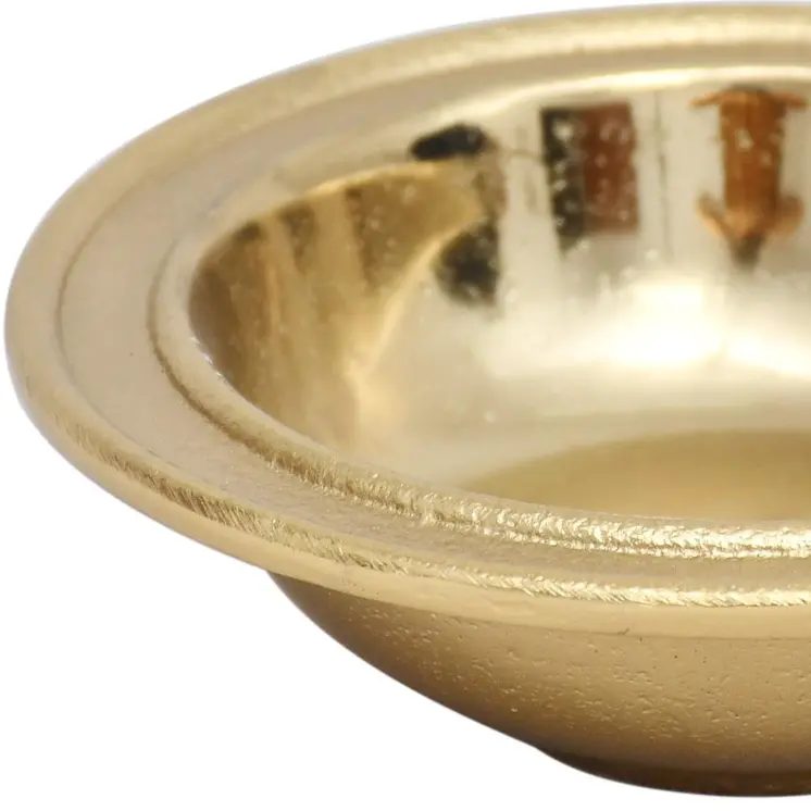 5" Gold Aluminum Round Candy or Nut Bowl