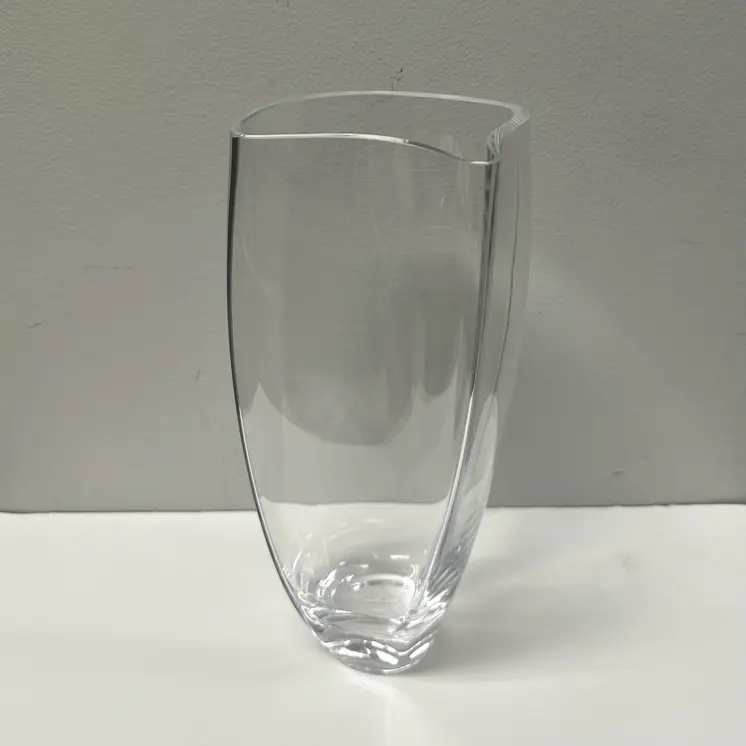 12" Clear Lead Free Crystal Table Vase