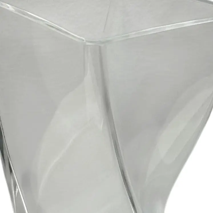 9" Clear Lead Free Crystal Twisted Helix Table Vase