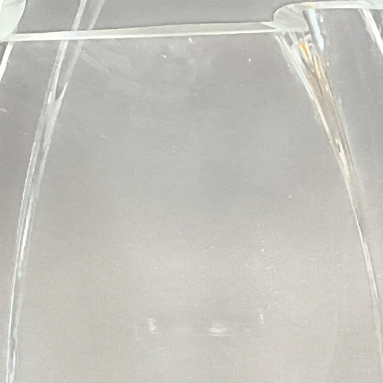 11" Clear Lead Free Crystal Asymmetrical Table Vase