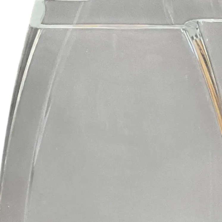 14" Clear Lead Free Asymmetrical Crystal Table Vase
