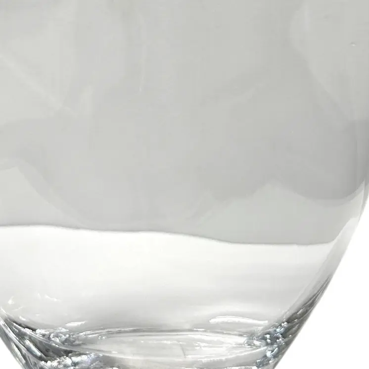 10" Clear Oval Lead Free Crystal Table Vase