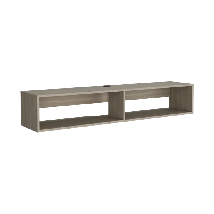 59" Beige Floating Mount TV Stand