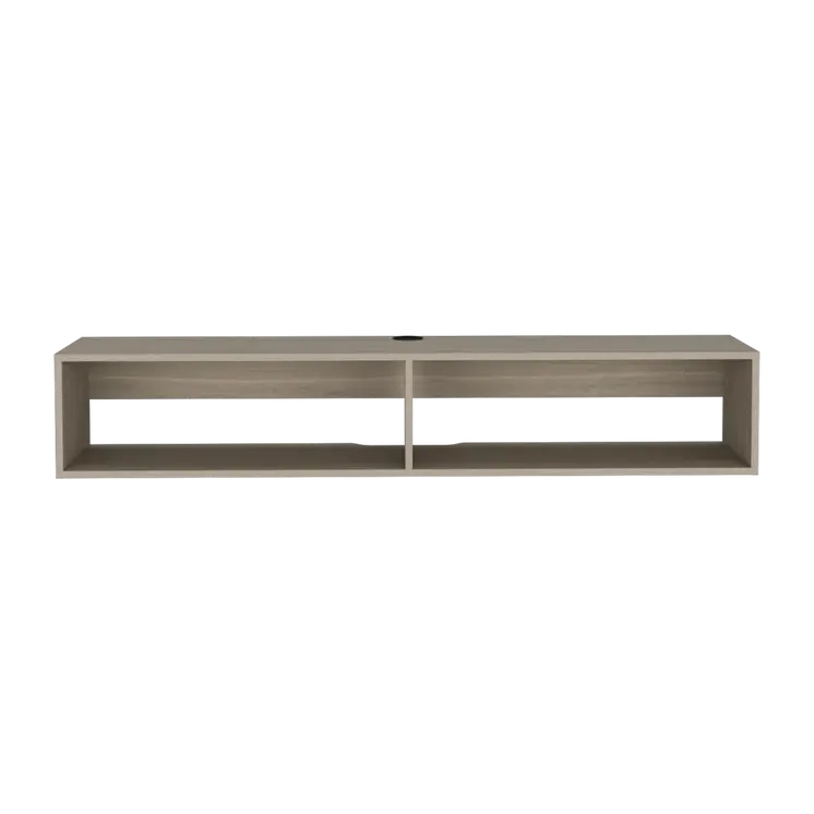 59" Beige Floating Mount TV Stand
