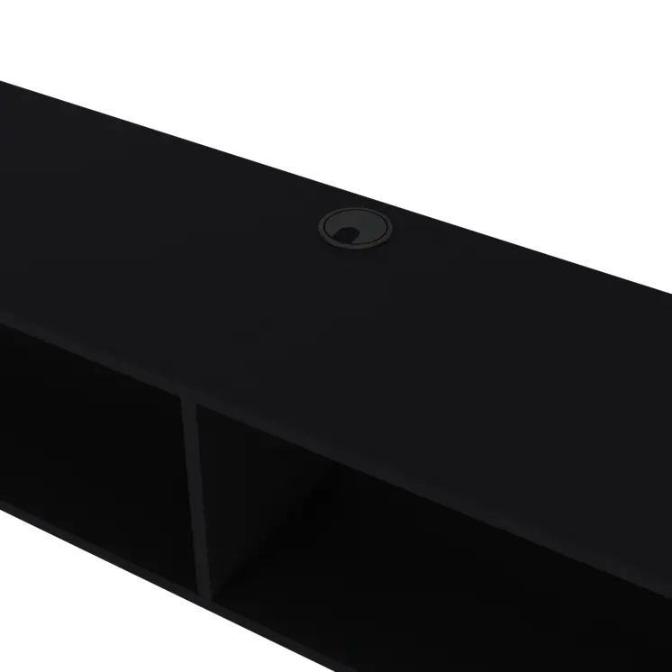 59" Black Floating Mount TV Stand