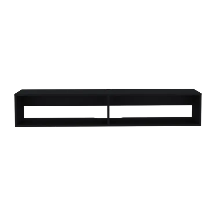 59" Black Floating Mount TV Stand