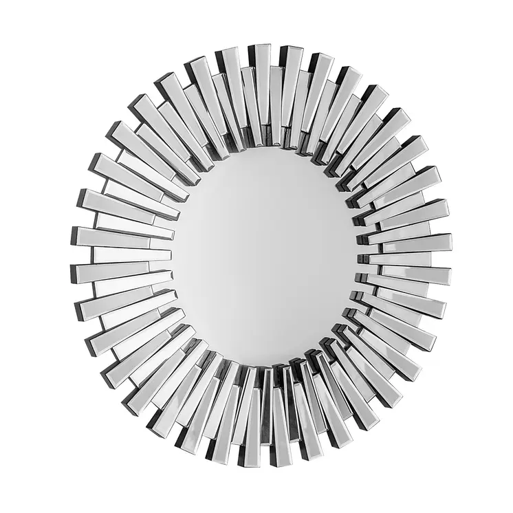 32" Silver Sunburst Unframed Accent Mirror