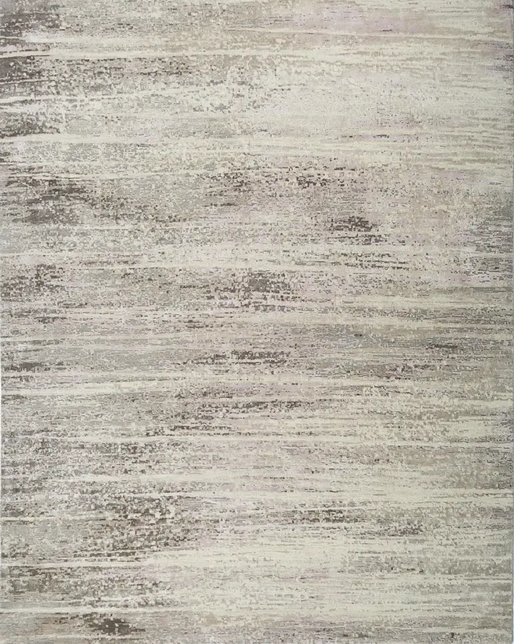 8' X 10' Brown Abstract Hand Knotted Area Rug