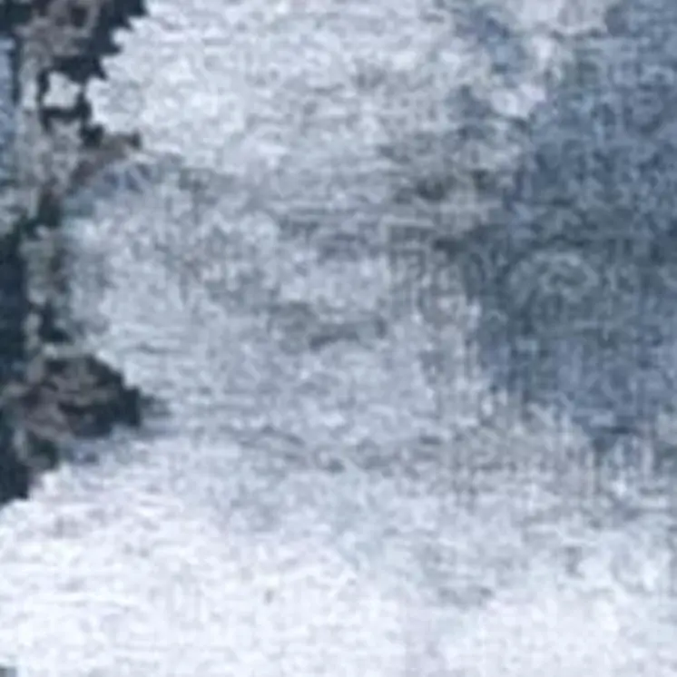8' X 10' Blue Abstract Hand Knotted Area Rug