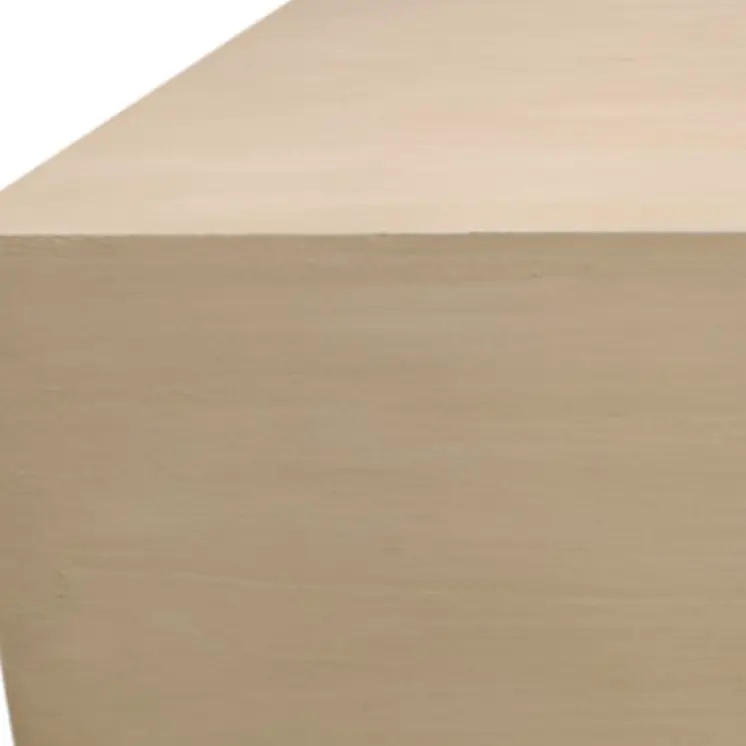 66" Natural Solid Wood Distressed Coffee Table