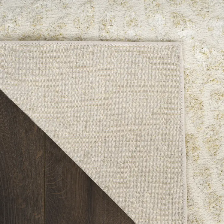 4' X 6' Ivory Abstract Area Rug