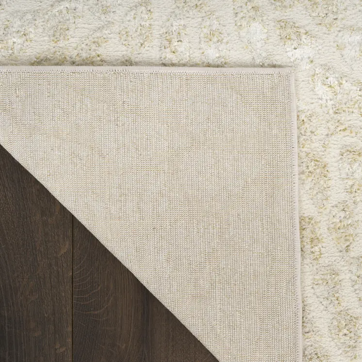 4' X 6' Ivory Abstract Area Rug