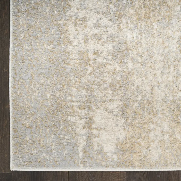 4' X 6' Gray Abstract Area Rug