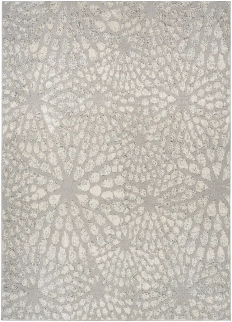 8' X 10' Gray Abstract Area Rug