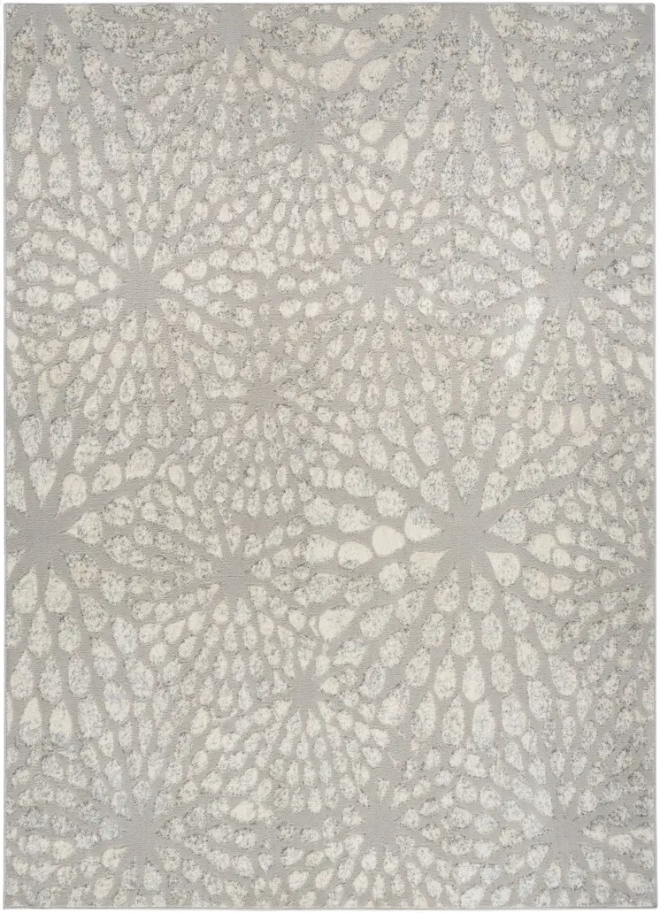 8' X 10' Gray Abstract Area Rug