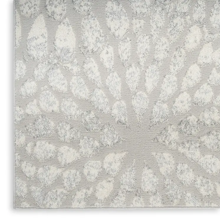 8' X 10' Gray Abstract Area Rug
