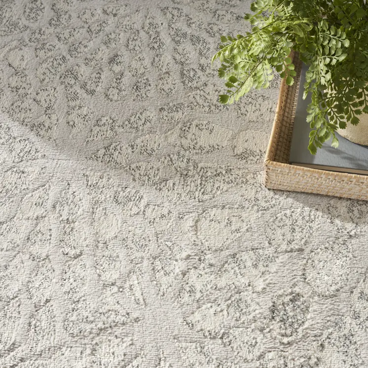8' X 10' Gray Abstract Area Rug
