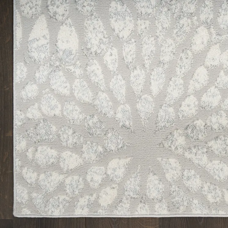 8' X 10' Gray Abstract Area Rug