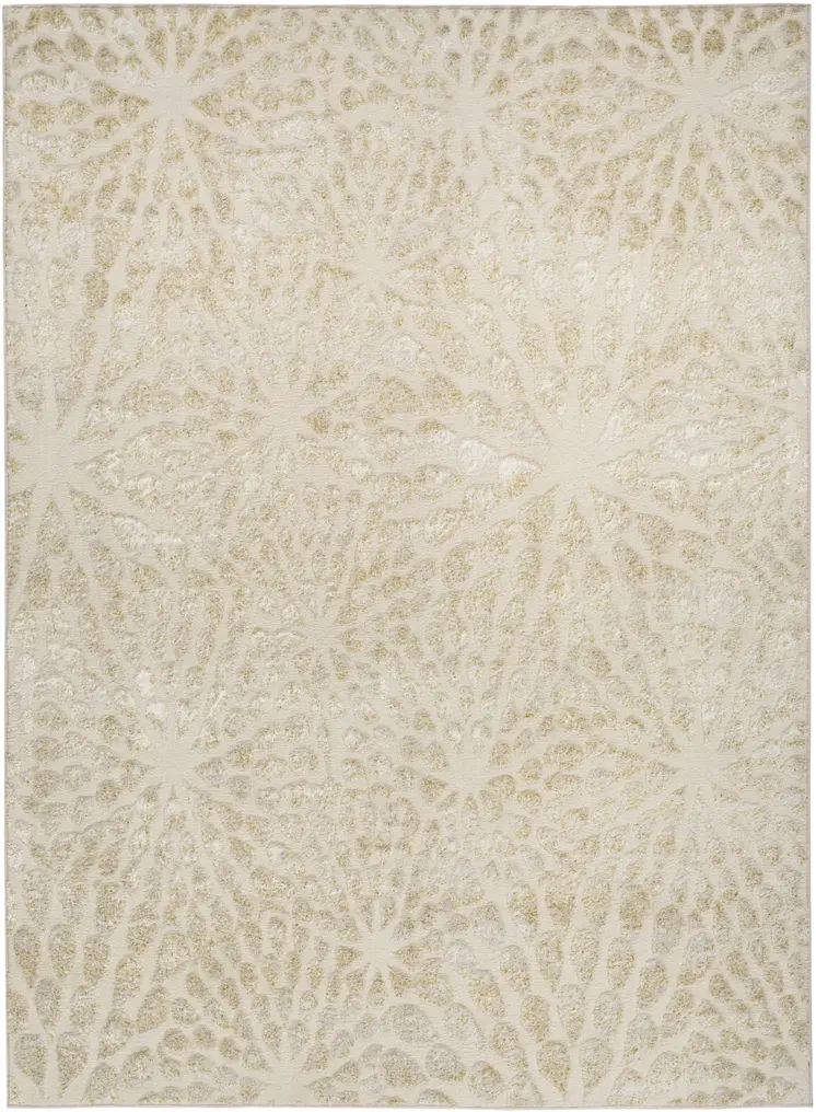 8' X 10' Ivory Abstract Area Rug
