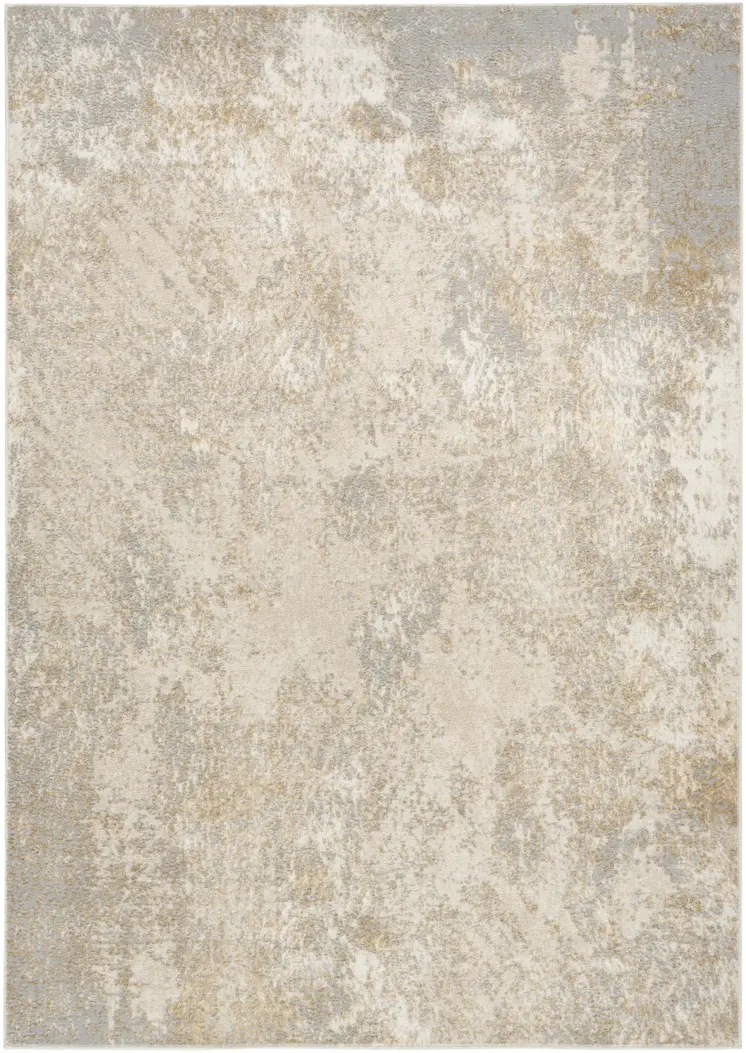 8' X 10' Gray Abstract Area Rug