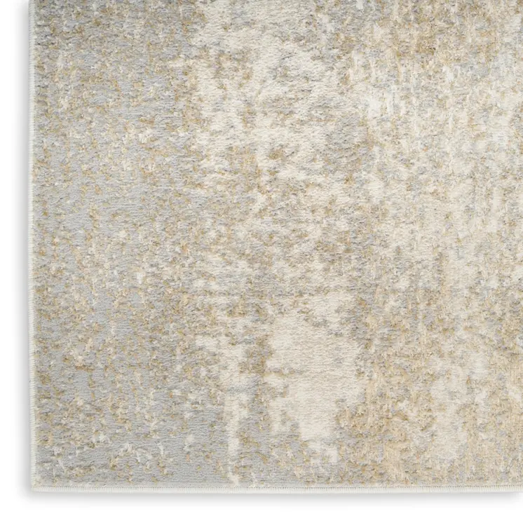 8' X 10' Gray Abstract Area Rug