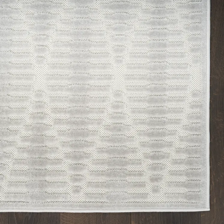 5' X 7' Gray Geometric Area Rug