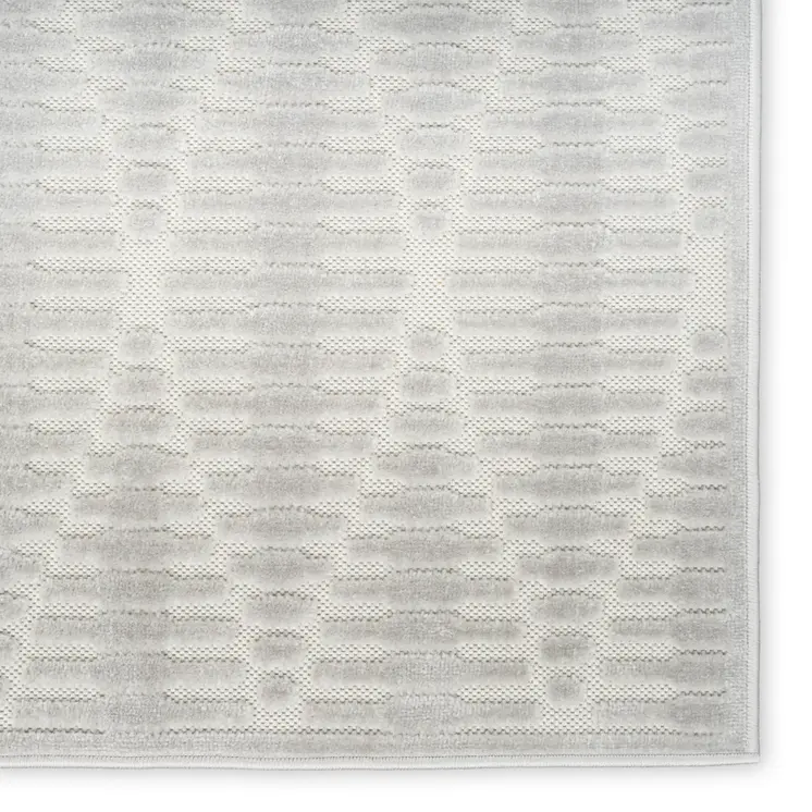 5' X 7' Gray Geometric Area Rug