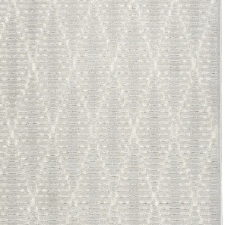 7' X 9' Gray Geometric Area Rug