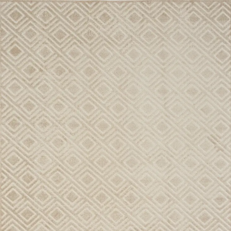 8' X 10' Beige Geometric Area Rug