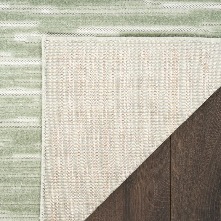 8' X 10' Green Geometric Area Rug