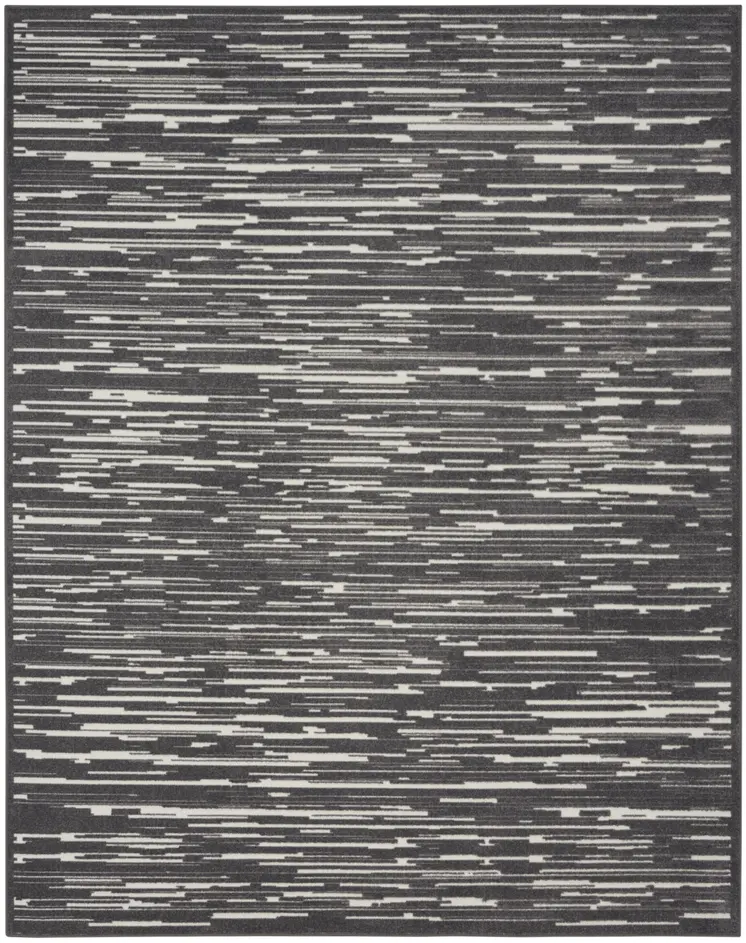 8' X 10' Gray Geometric Area Rug