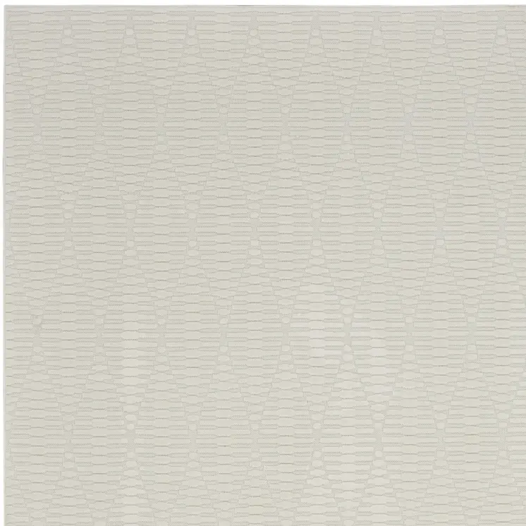 8' X 10' Ivory Geometric Area Rug