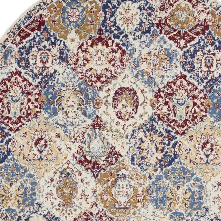 8' X 10' Ivory Geometric Area Rug