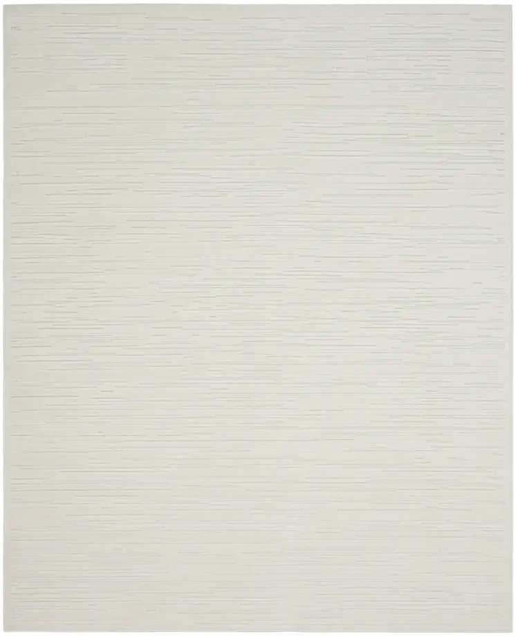8' X 10' Ivory Geometric Area Rug