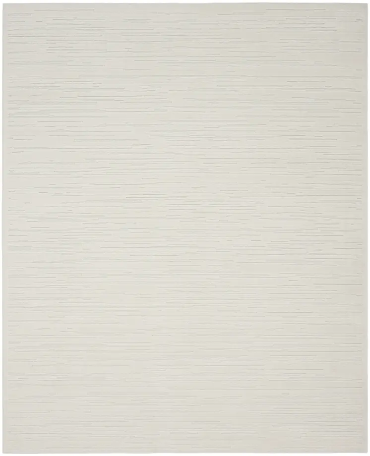 8' X 10' Ivory Geometric Area Rug