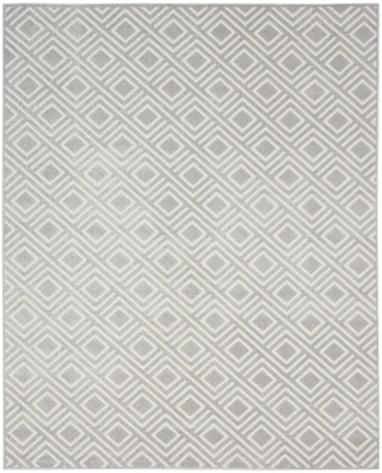 8' X 10' Gray Geometric Area Rug