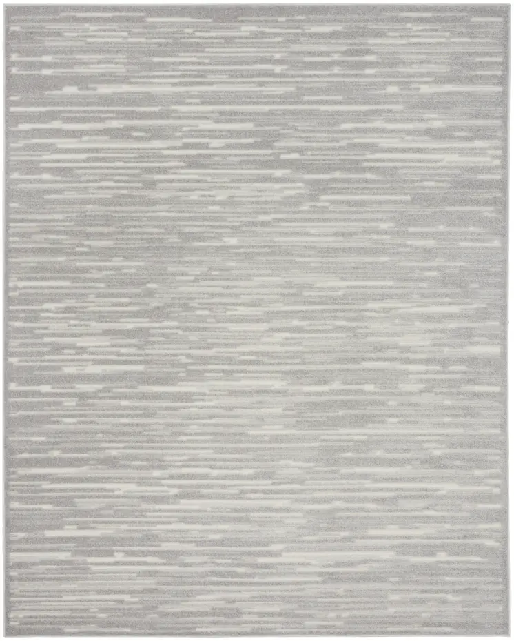 8' X 10' Gray Geometric Area Rug