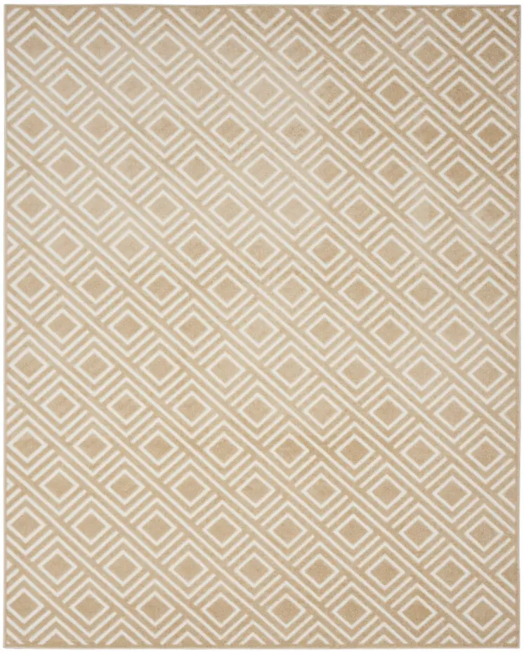 8' X 10' Tan Geometric Area Rug
