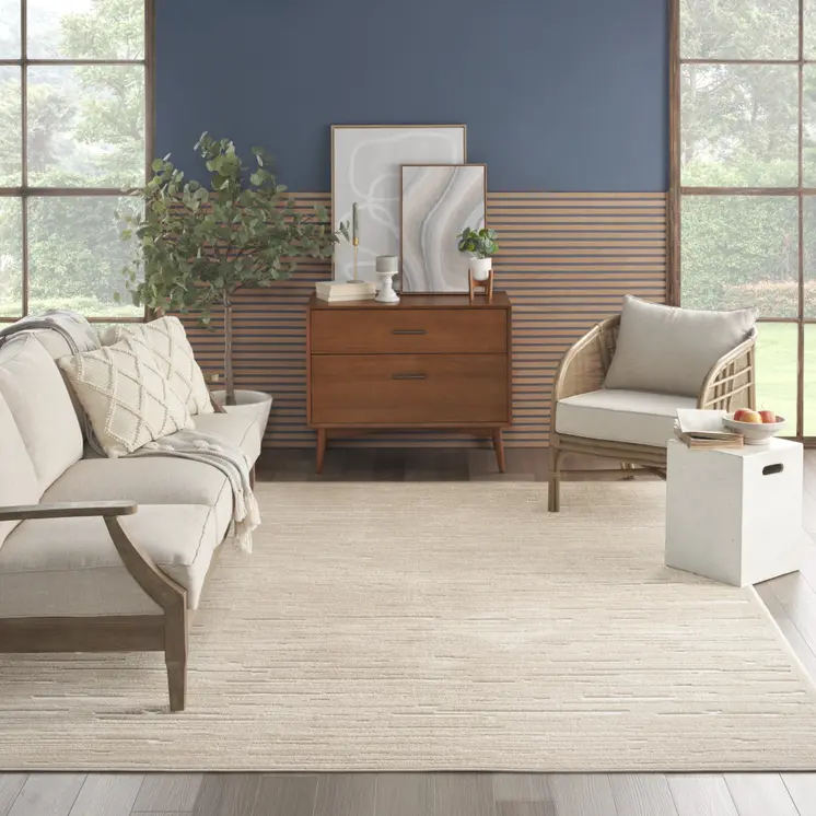 8' X 10' Tan Geometric Area Rug