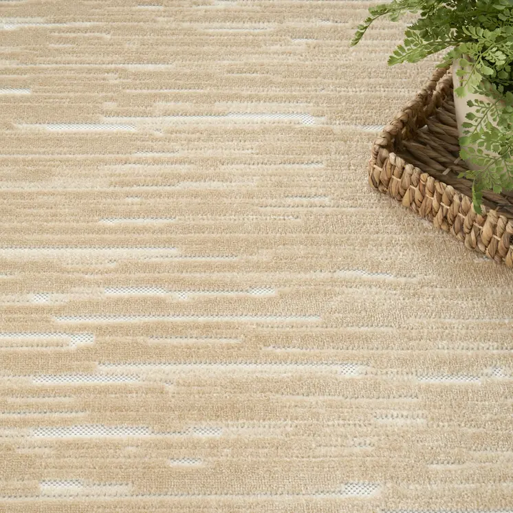 8' X 10' Tan Geometric Area Rug