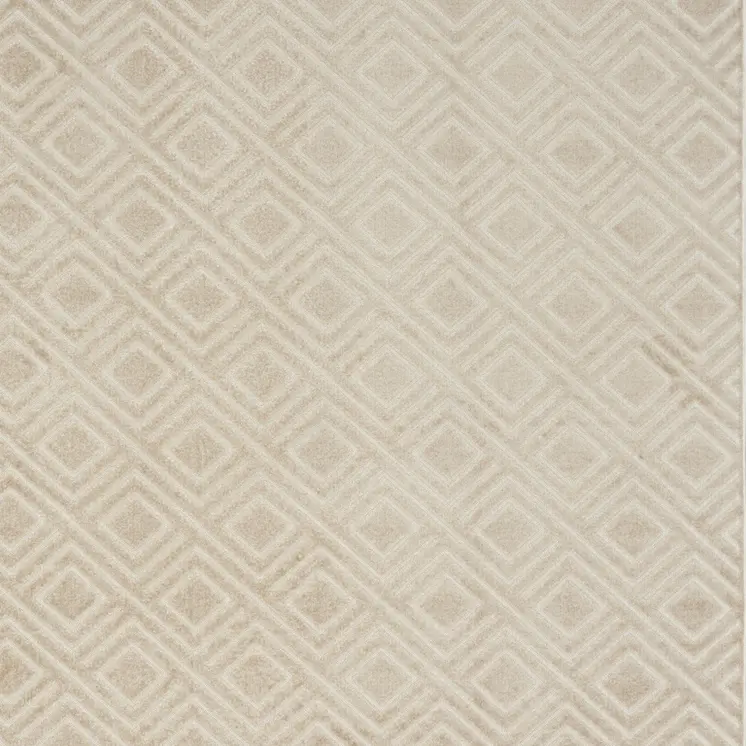 9' X 12' Beige Geometric Area Rug